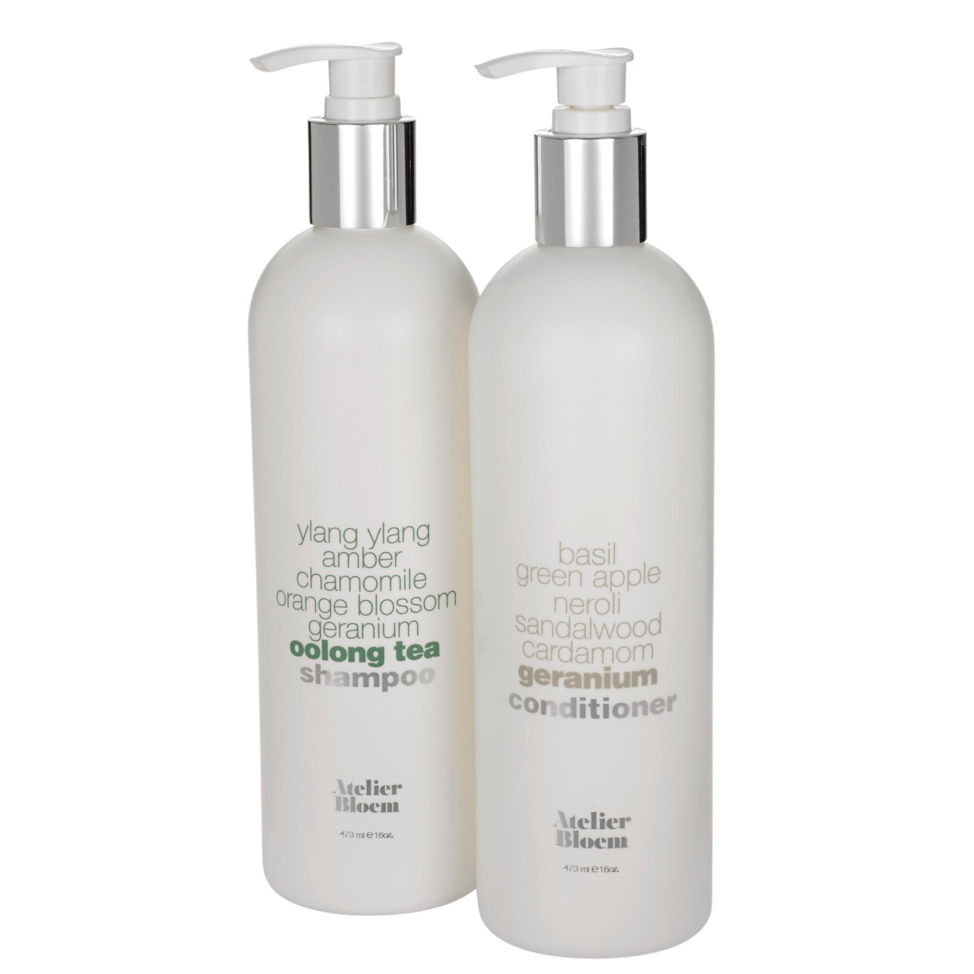 Atelier Bloem Kimpton Hotel Collection Hair Care Set - Oolong Tea Shampoo & Geranium Conditioner - 16 oz. Bottles
Atel