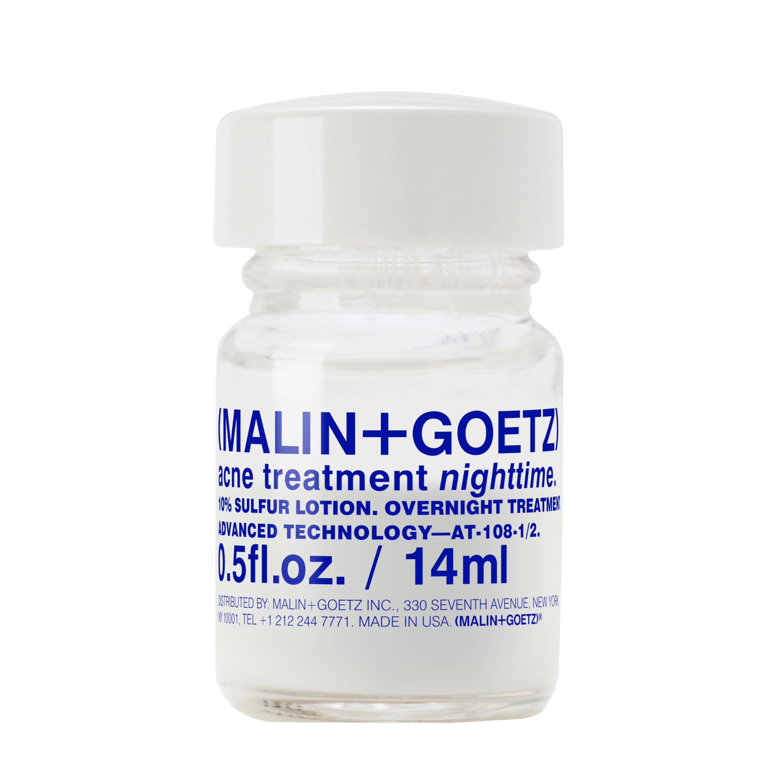 Overnight Sulfur Acne Spot Treatment for All Skin Types
| Malin + Goetz Acne Treatment Nighttime - Blemish Control & Sc